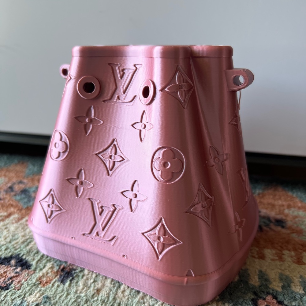 Pink Designer Home Accent 3D Printed Vase